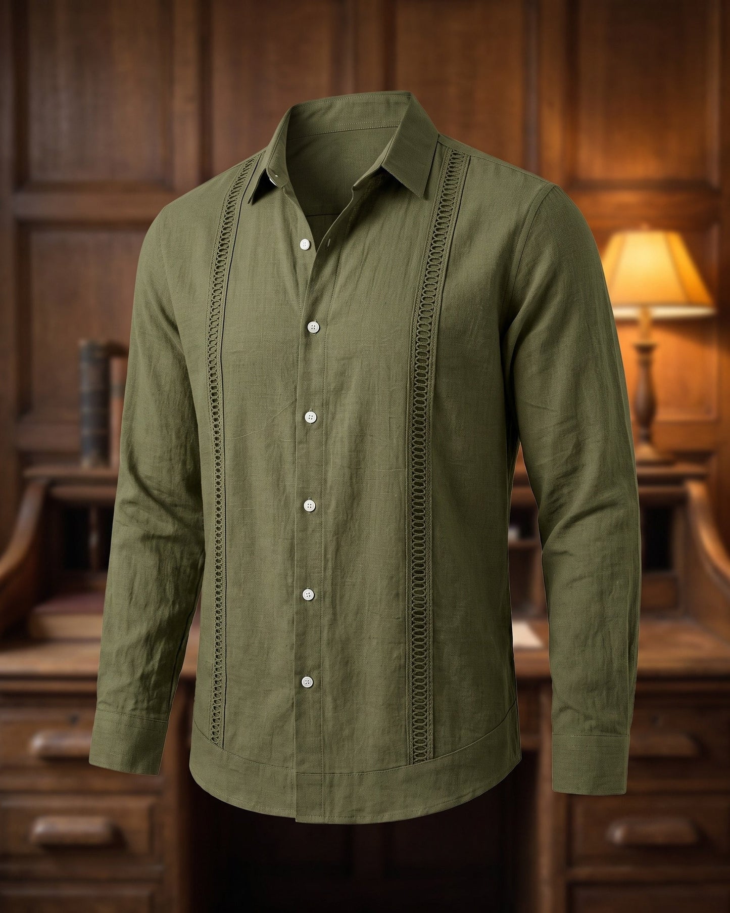 Enzo Linen Guayabera Shirt