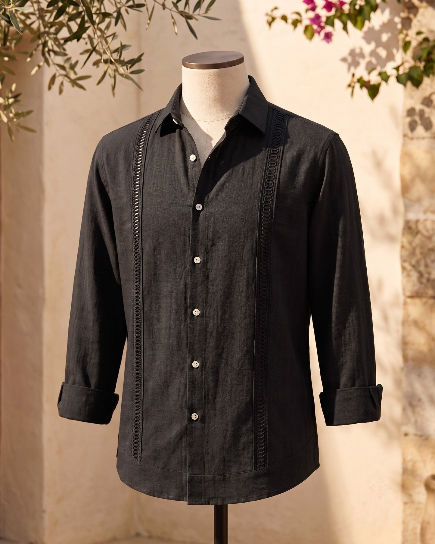Enzo Linen Guayabera Shirt